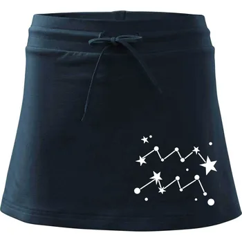 Dámské oblečení Souhvězdí - Aquarius - Vodnář - Sportovní sukně - two in one - L ( Námořní modrá (velmi tmavá - téměř černá) )