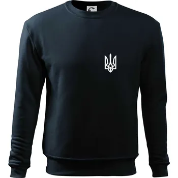 Ukrajina trojzubec prso - Mikina Essential dětská - 158 cm/12 let ( Námořní modrá (velmi tmavá - téměř černá) )