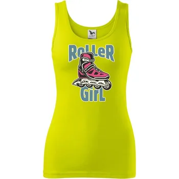 Dámské tričko Roller Girl modern - Dámské tílko - L ( Limetková )