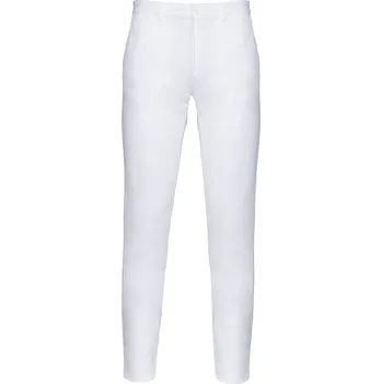 Pánské oblečení KARIBAN Pánské kalhoty CHINO K740 Velikost: 46, Barva: bílá
