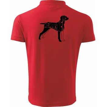 Pánská košile Výmarský ohař - Polokošile pánská Pique Polo 203 - 5XL ( Červená )