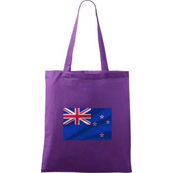 Nový Zéland Vlajka obdélník - Taška bavlněná - 42 x 38 cm ( Fialová )