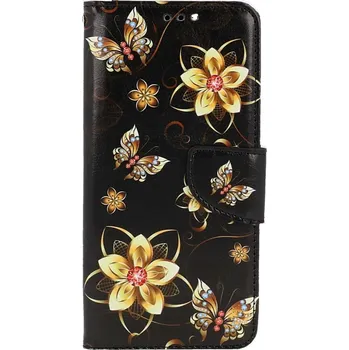 Pouzdro na mobilní telefon Pouzdro Xiaomi Redmi Note 11 knížkové Zlaté květy (kryt neboli obal na Xiaomi Redmi Note 11)