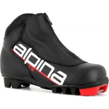 Běžkařské boty Juniorské Boty na běžky Alpina T8 JR 21 - black/white/red 2022/23 Velikost: 33