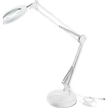 lampa stolní s lupou, USB napájení, bílá, 2400lm, 3 barvy světla, 5x zvětšení