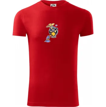 Pánské tričko Znamení komiks vodnář - Viper FIT - Pánské zůžené tričko - XL ( Červená )