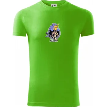Pánské tričko Znamení komiks kozoroh - Viper FIT - Pánské zůžené tričko - XL ( Apple Green )