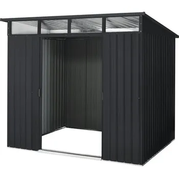 Zahradní domek Plechový zahradní domek PERGART Lübeck 89 224 x 267 cm antracit