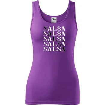 Dámské tričko Salsa nápis - Dámské tílko - 2XL ( Fialová )