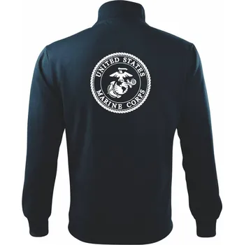 Pánská mikina United States Marine Corps erb - Mikina bez kapuce Adventure - 3XL ( Námořní modrá (velmi tmavá - téměř černá) )