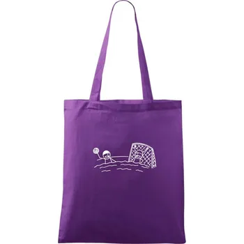 Vodní Pólo kreslené - Taška bavlněná - 42 x 38 cm ( Fialová )