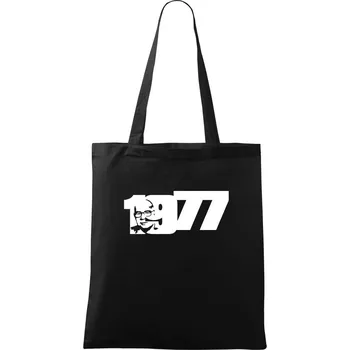 Nákupní taška Husákovo dítě - 1977 - Taška bavlněná - 42 x 38 cm ( Černá )