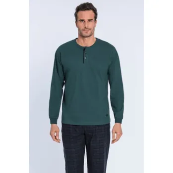 Pánské pyžamo Soft Cotton GUASCH Pánské pyžamo JAVIER XXL Zelená GUASCH Pánské pyžamo JAVIER XXL Zelená - 8431204632674