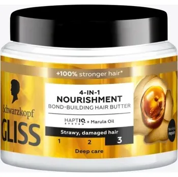 Vlasová regenerace Schwarzkopf GLISS maska na vlasy 4 v 1 Nourishment, 400 ml