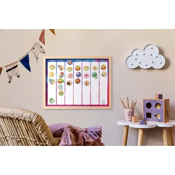 Magnetická kreslící tabulka Magnetický týdenní plánovač 40x30 cm (DJTL)