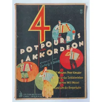 Ludwig Kletsch - 4 Potpourris für Akkordeon noty akordeon