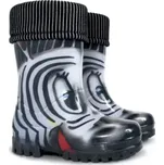 DEMAR Holínky dětské PVC zateplené TWISTER LUX PRINT 0038 S zebra, vel. 22-23