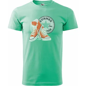 ON-DESIGN Tričko pánské/dětské TENISKY SUMMER Velikost: S, Barva: mátová