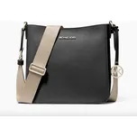 Michael Kors kožená kabelka messenger black černá