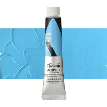 Vodová barva Akrylová barva Holbein Heavy Body - Aqua Blue Balení: 20 ml