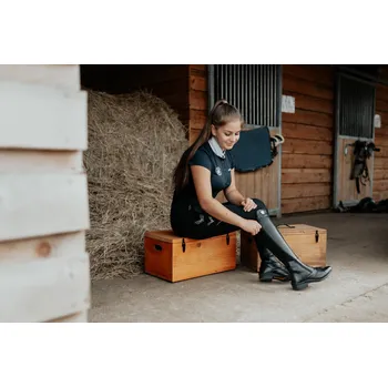 Čištění pro koně Equiduo Dřevěný box na čištění Barva: Hnědá