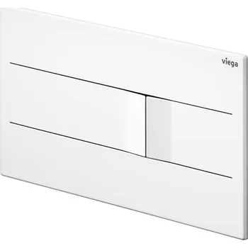 Splachovací tlačítko Viega Prevista ovládací deska nerez / bílá Visign for More 201 model 86211