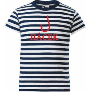 Chlapecké tričko ON-DESIGN Vodácké tričko s HÁČKEM Velikost: 122 cm/6 let, Barva: modrý proužek