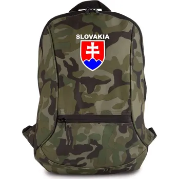 Slovenské Srdce Batoh Maskáčový - Slovakia Barevný Znak