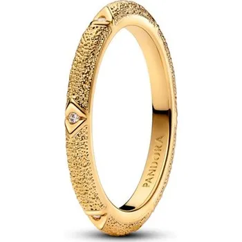 Prsten Zlacený prsten PANDORA Me Textura a kameny 56 163322C01-56