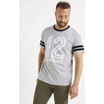 Pánské oblečení Celio Tričko Velino - Pánské Celio šedá 1684391