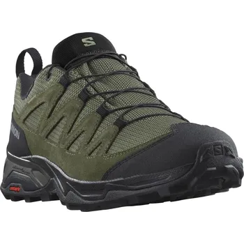 Pánská běžecká obuv Salomon Pánské boty X Ward Leather GTX EU 46 ⅔, Deep Lichen/Black/Olive Night