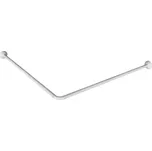 Závěsová tyč rohová 90x90cm, hliník, bílá AC9090