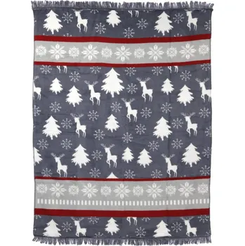 deka Vánoční deka Arthur design 6 šedá