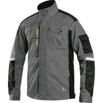 Pánská zkrácená bunda CXS STRETCH Velikost: 44, Barva: šedá-černá