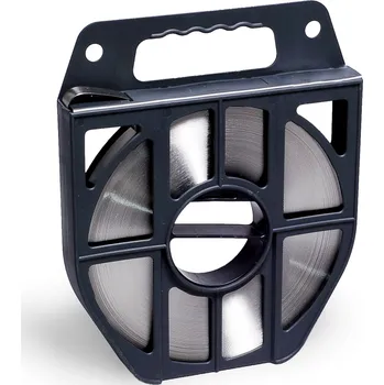 Stahovací páska Nerezová páska BANDIMEX - 9.5-19x0.75 mm, 50m Vázací páska: BANDIMEX B 804 B50 - š.x tl. 12,7x0,75 mm, návin 50m