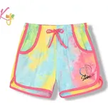 Dámské kraťasy Kugo HS9290 multicolor / růžový lem (dámské bavlněné barevné šortky)