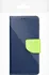 Pouzdro na mobilní telefon Fancy Book pro Xiaomi Redmi Note 10 Pro/10 Pro Max Navy Blue/Lime