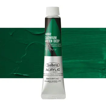 Vodová barva Akrylová barva Holbein Heavy Body - Cadmium Green Deep Balení: 20 ml