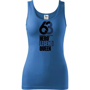 Dámské tričko Hero, Legend, King x Queen 1963 - Dámské tílko - S ( Azurově modrá )