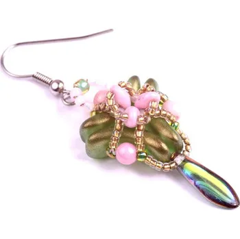 Korálek Náušnice Bridget č. 1201 - stavebnice