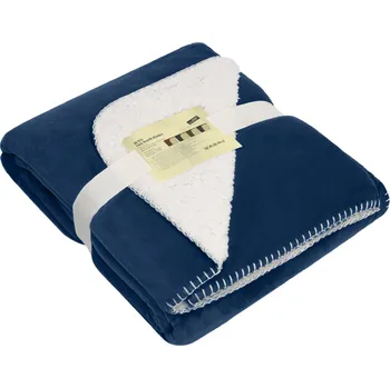 Pikniková deka Daiber Velurová deka JN 955 Velikost: uni, Barva: námořní modrá