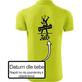 Pánská košile Bachelor Crew - Polokošile Victory sportovní (dresovina) - 2XL ( Limetková )