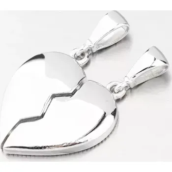 Přívěsek Přívěsek rozpůlená srdce - zlato 585 GCA13-019