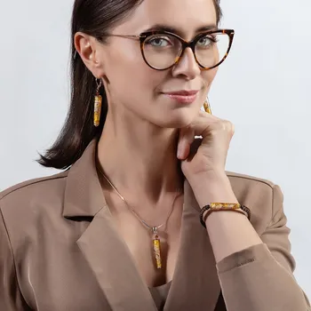 Náhrdelník Lampglas Náhrdelník Sunlit Honeycomb s 24karátovým zlatem v perle Lampglas materiál závěsu a řetízku: rhodiovaný kov - 44 cm + 4 cm prodlužovací řetízek