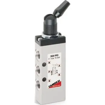 Ventil Camozzi Ventil 5/2 G1/8" 358-990 aretovaná páčka, bistabilní