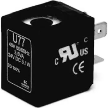 Ventil Camozzi Cívka 12V DC 3,1 W / 24V 50/60 Hz, 3,5 VA