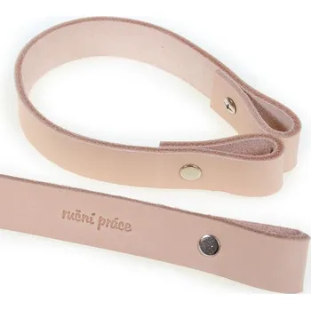 Popruh kožený, 30cm, ruční práce, přírodní