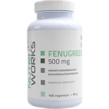 NutriWorks Fenugreek 500 mg 100 kapslí