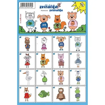 Dřevěná hračka Pexeso Zvířátka