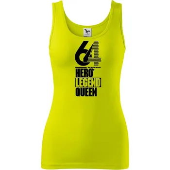Dámské tričko Hero, Legend, King x Queen 1964 - Dámské tílko - 2XL ( Limetková )